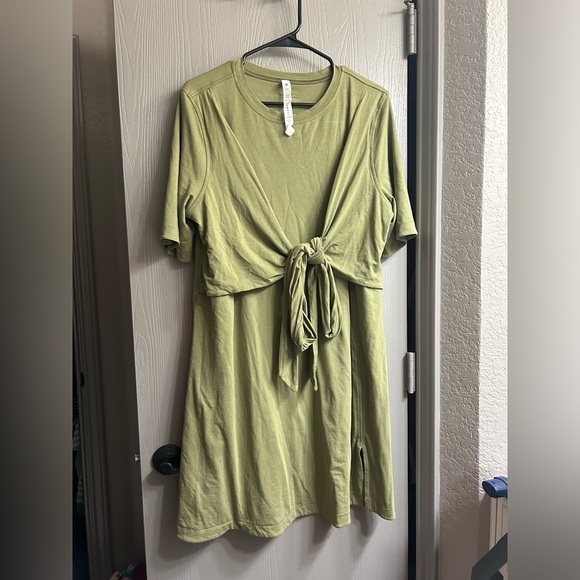NWOT Lululemon Cotton Wrap Front Dress - Picture 5 of 11